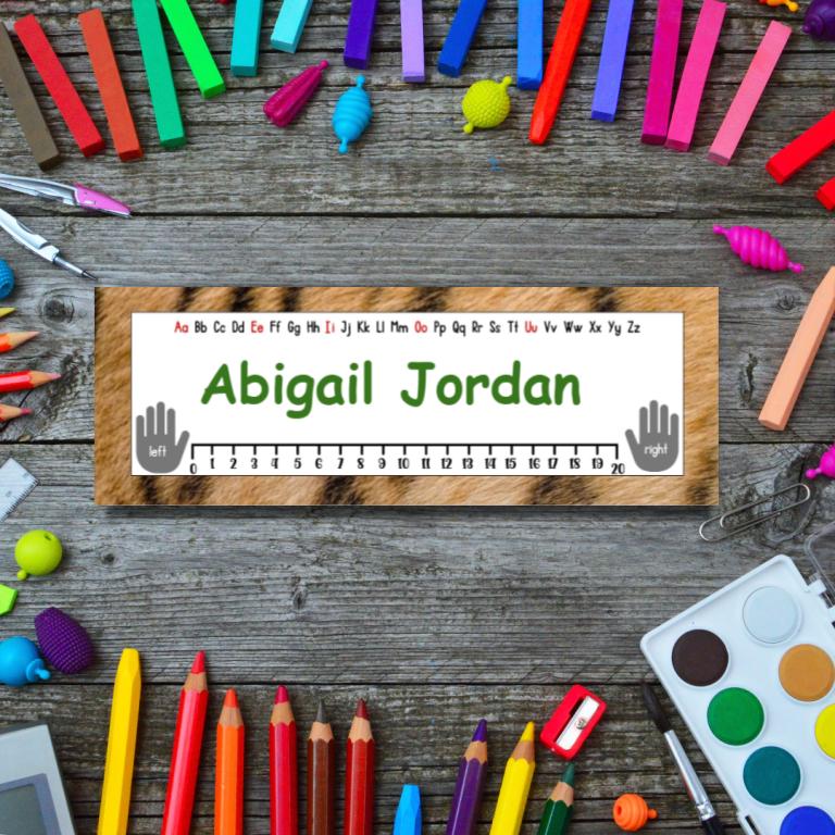 Editable Animal Print Name Tags! Type, Print, and Go | Printable Name tag