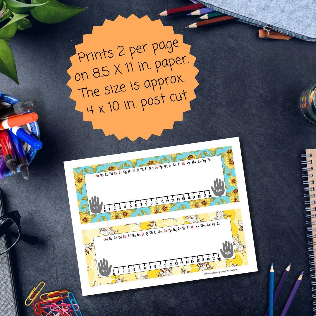 Bee Themed Printable Student Name Tags | Editable Name Tags | Name Tag Template | Printable Name Labels | School Name Labels | Name Tag