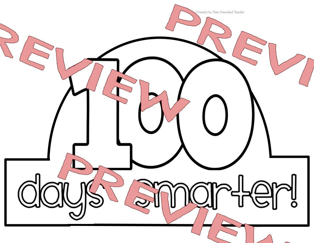 Printable 100th Day of School headbands: No Prep- Print & Go!