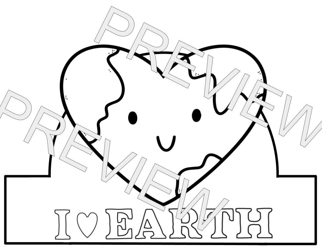 Printable Earth Day Headband: Instant Digital Download