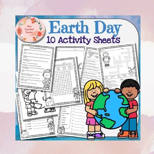 Earth Day Activity Packet | Earth Day Worksheets | Earth Puzzle Packet | Earth Day for Kids