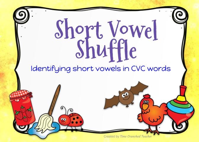 1st Grade | Short Vowels in CVC Words | Boom Cards | Self Grading Task Cards | Digital Download | Paperless Task Cards | Self Grading