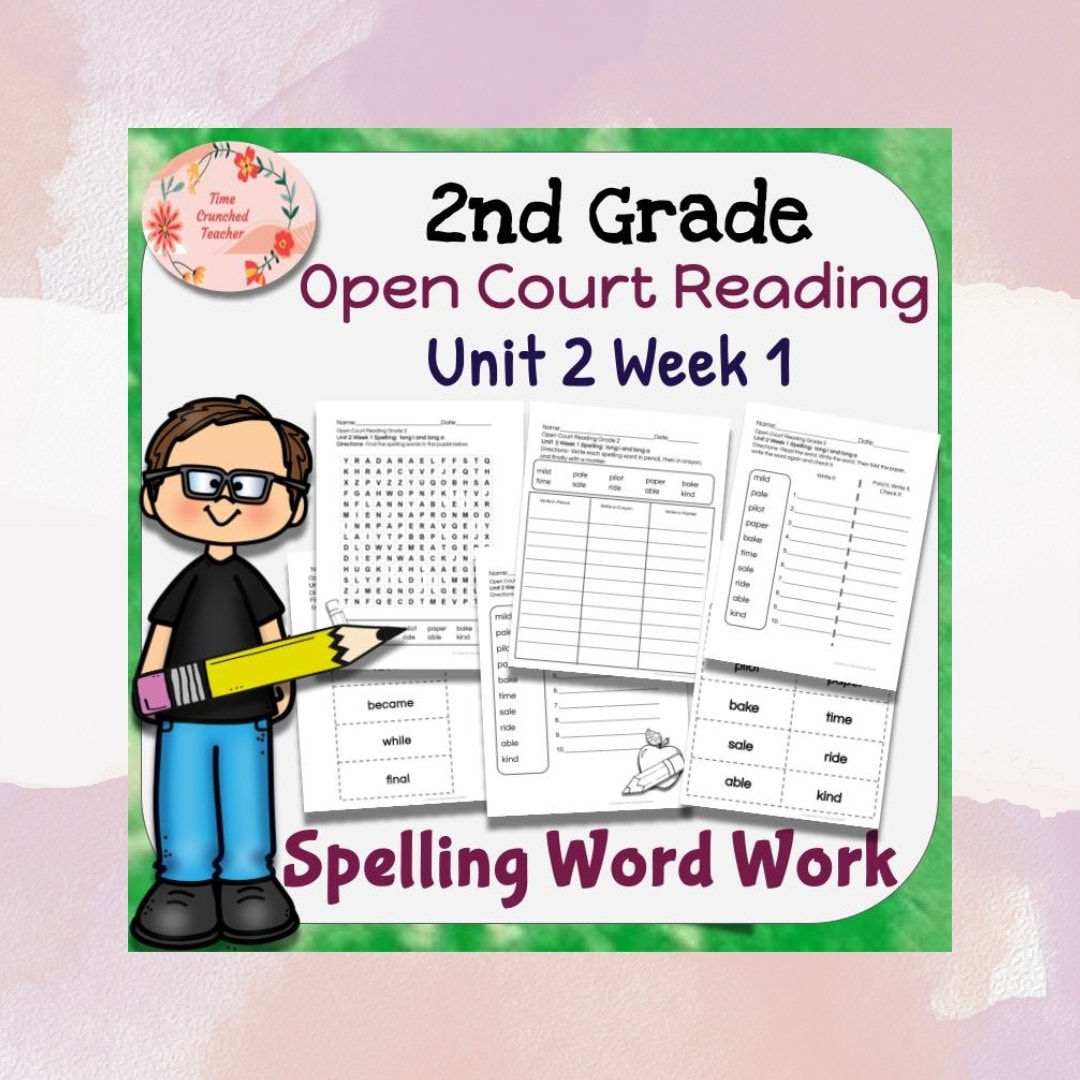 Open Court Reading | 2nd Grade Open Court Reading | Open Court Reading 2nd Grade Spelling | Open Court Reading Unit 2 Week 1 Spelling