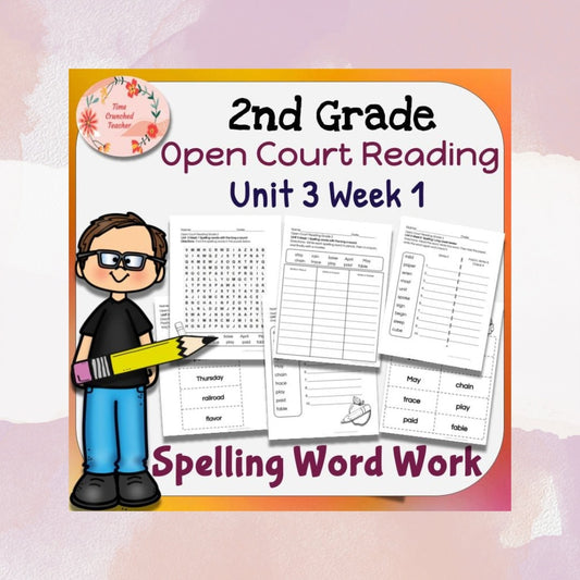 Open Court Reading | 2nd Grade Open Court Reading | Open Court Reading 2nd Grade Spelling | Open Court Reading Unit 3 Week 1 Spelling