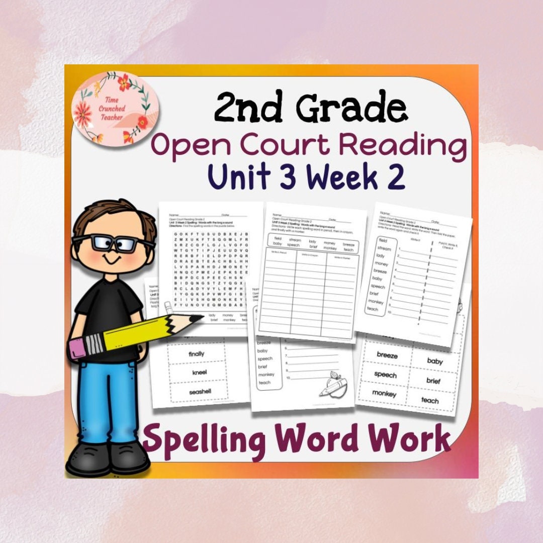 Open Court Reading | 2nd Grade Open Court Reading | Open Court Reading 2nd Grade Spelling | Open Court Reading Unit 3 Week 2 Spelling