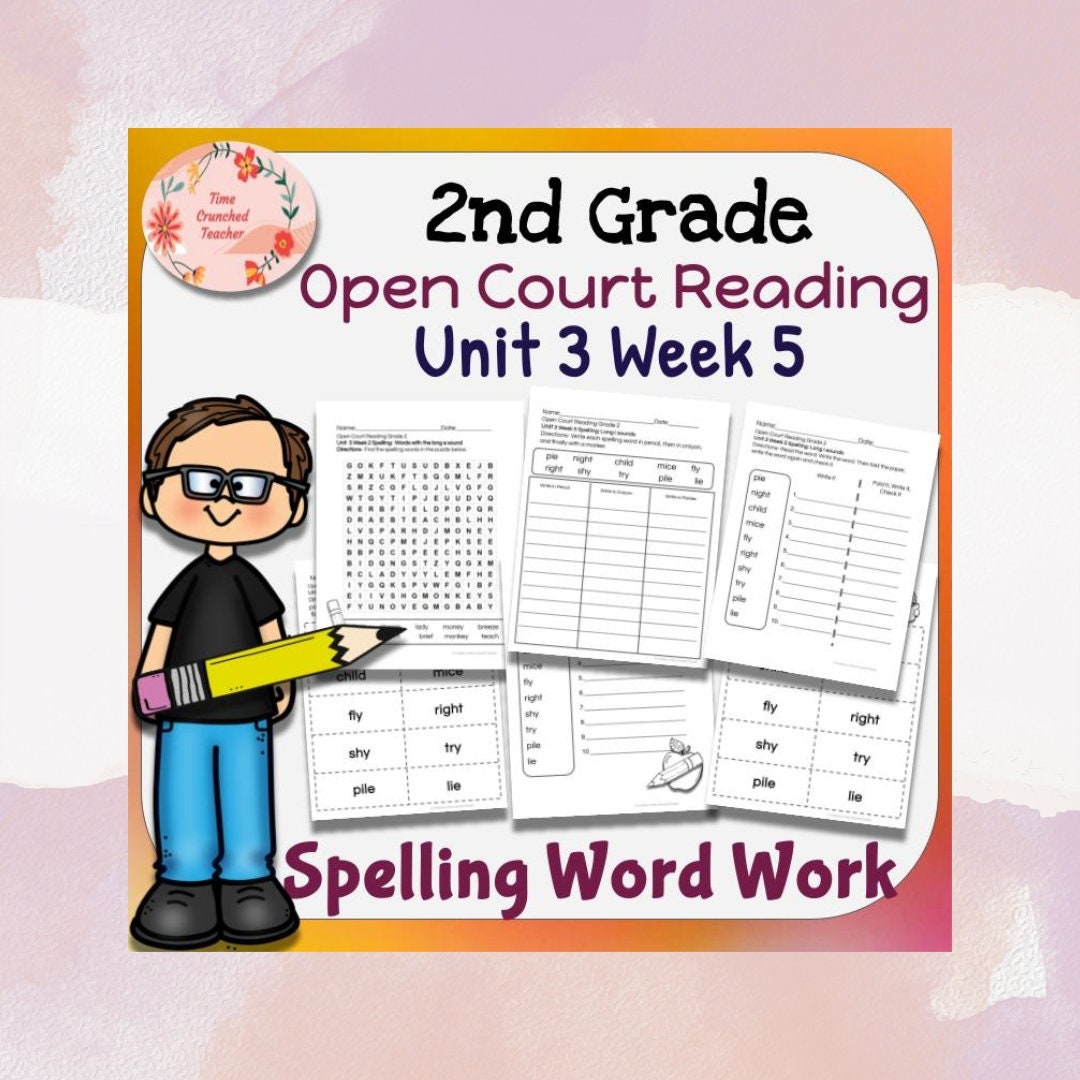 Open Court Reading | 2nd Grade Open Court Reading | Open Court Reading 2nd Grade Spelling | Open Court Reading Unit 3 Week 5 Spelling