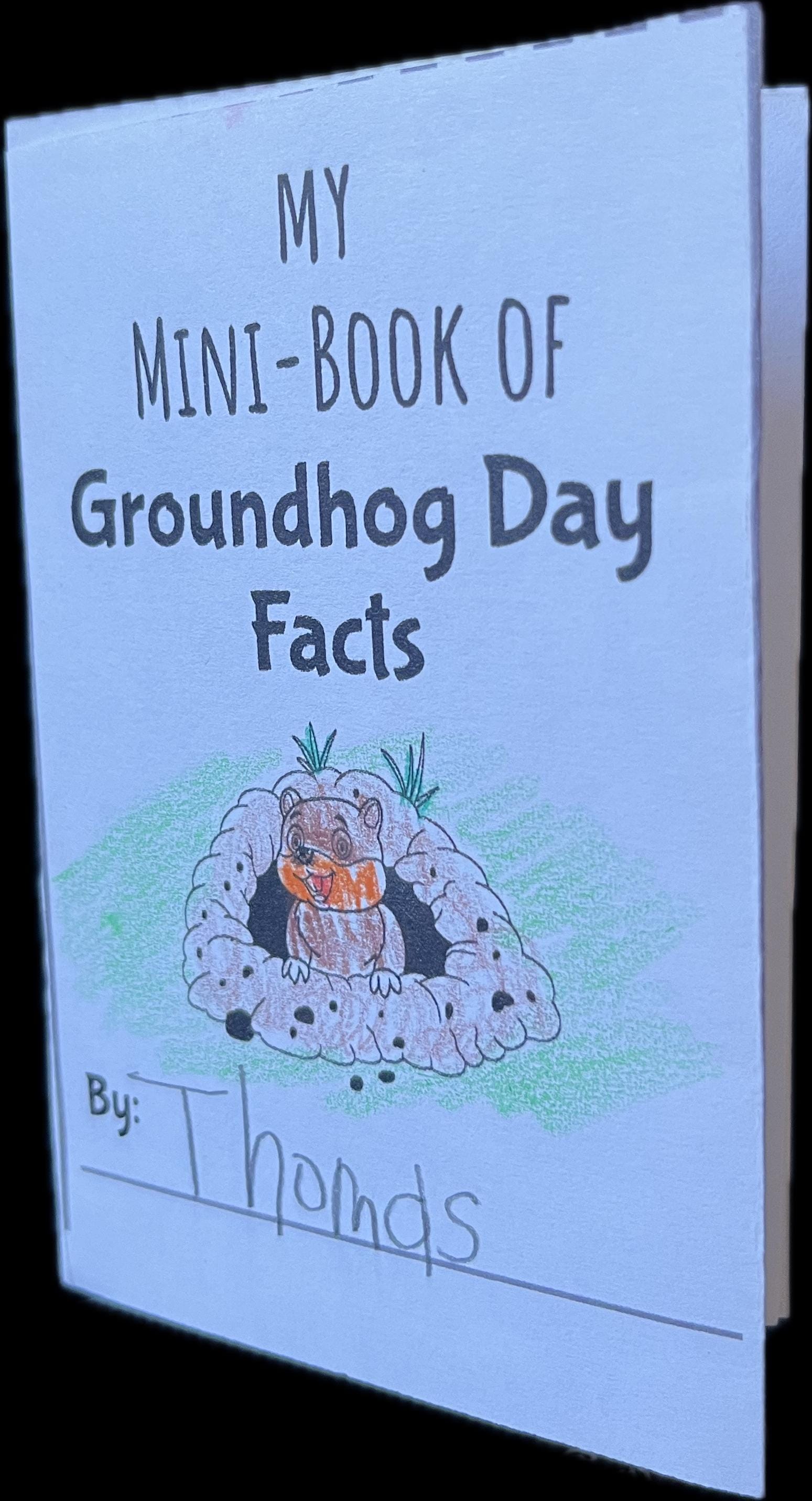 Printable Groundhog Day Mini Book | Groundhog Activity for kids | Kids Craft | Groundhog Day Lesson for kids | 2nd Grade