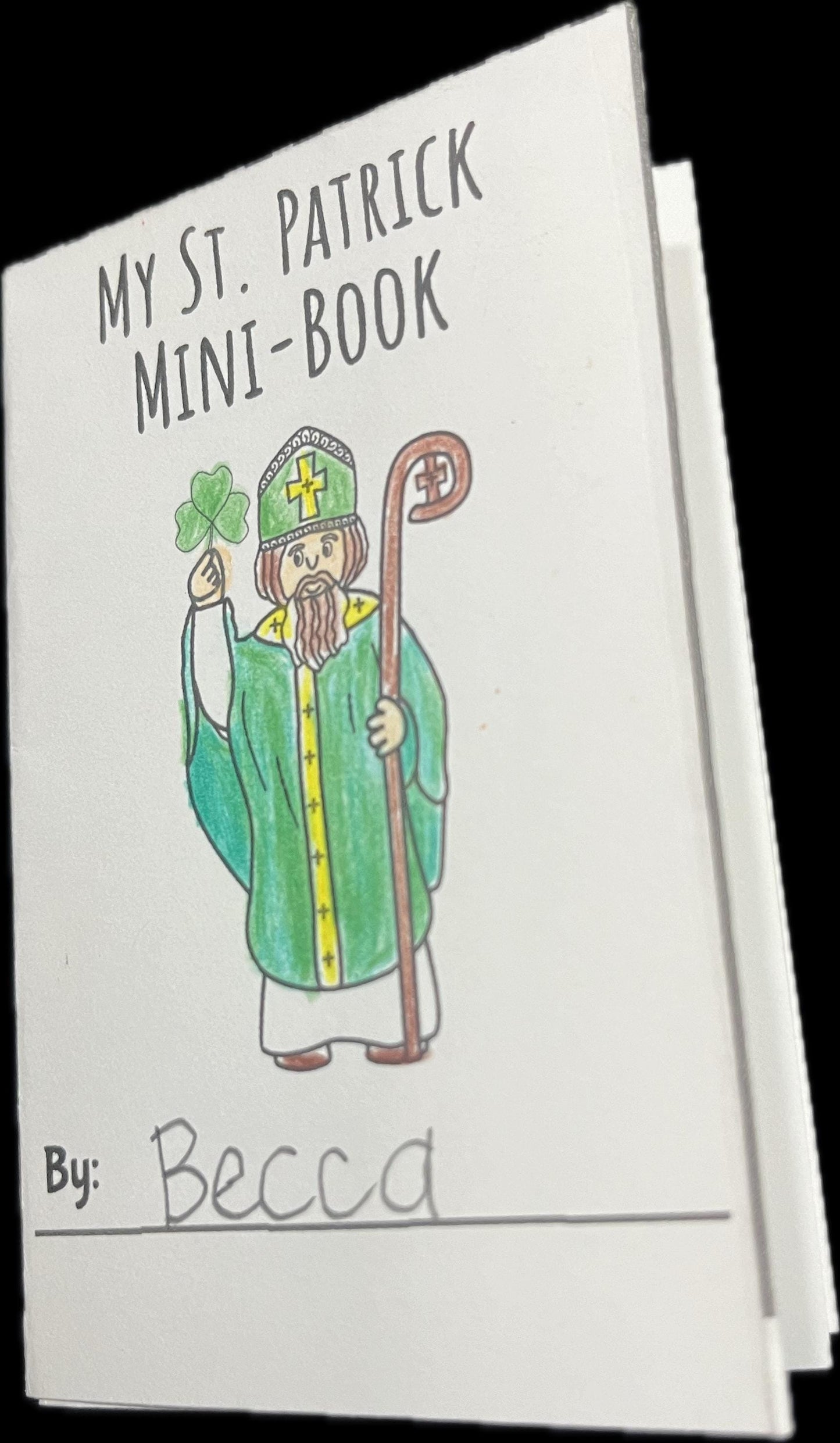 Printable Saint Patrick Mini Book | St. Patrick Activity for kids | Kids Craft | Catholic Saint Lesson for kids | Sunday School Lesson