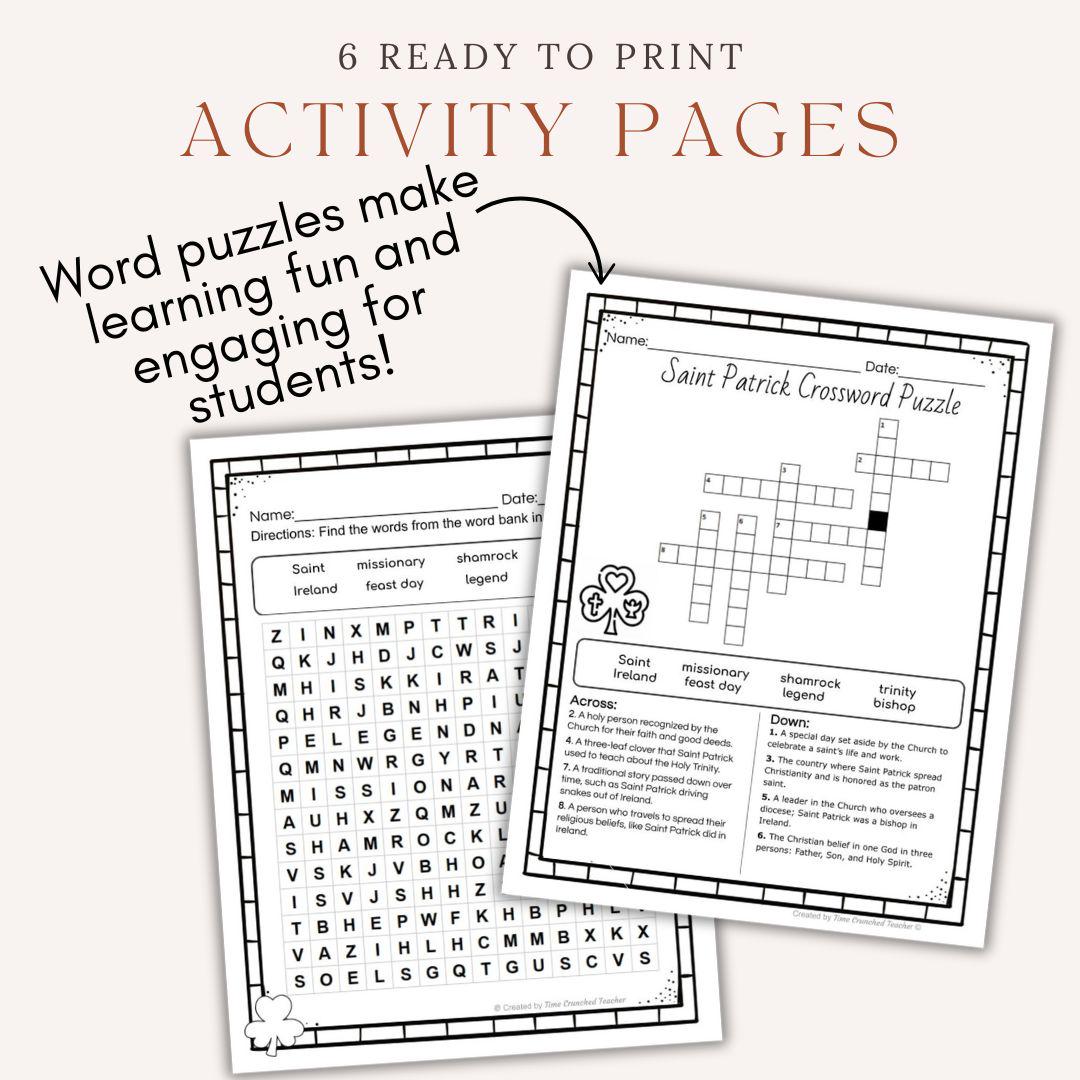 Printable Catholic School Saint Matthew Unit | Saint Study | Digital Download | Sunday School Craft | Catholic Craft