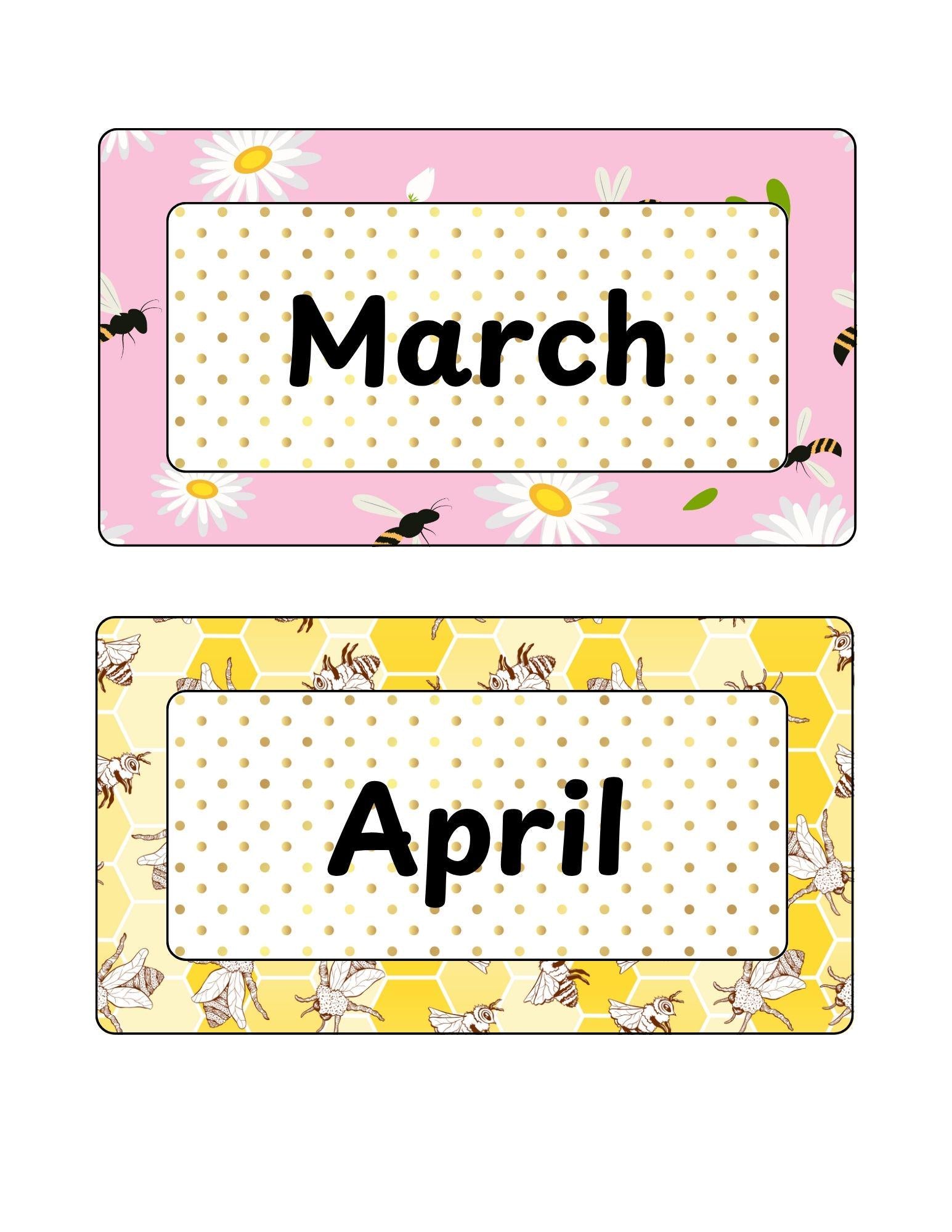 Printable Happy Birthday Bulletin Board Set | Bee Themed Classroom | Bee Themed Birthday Board | Border and Editable Name Tags Included