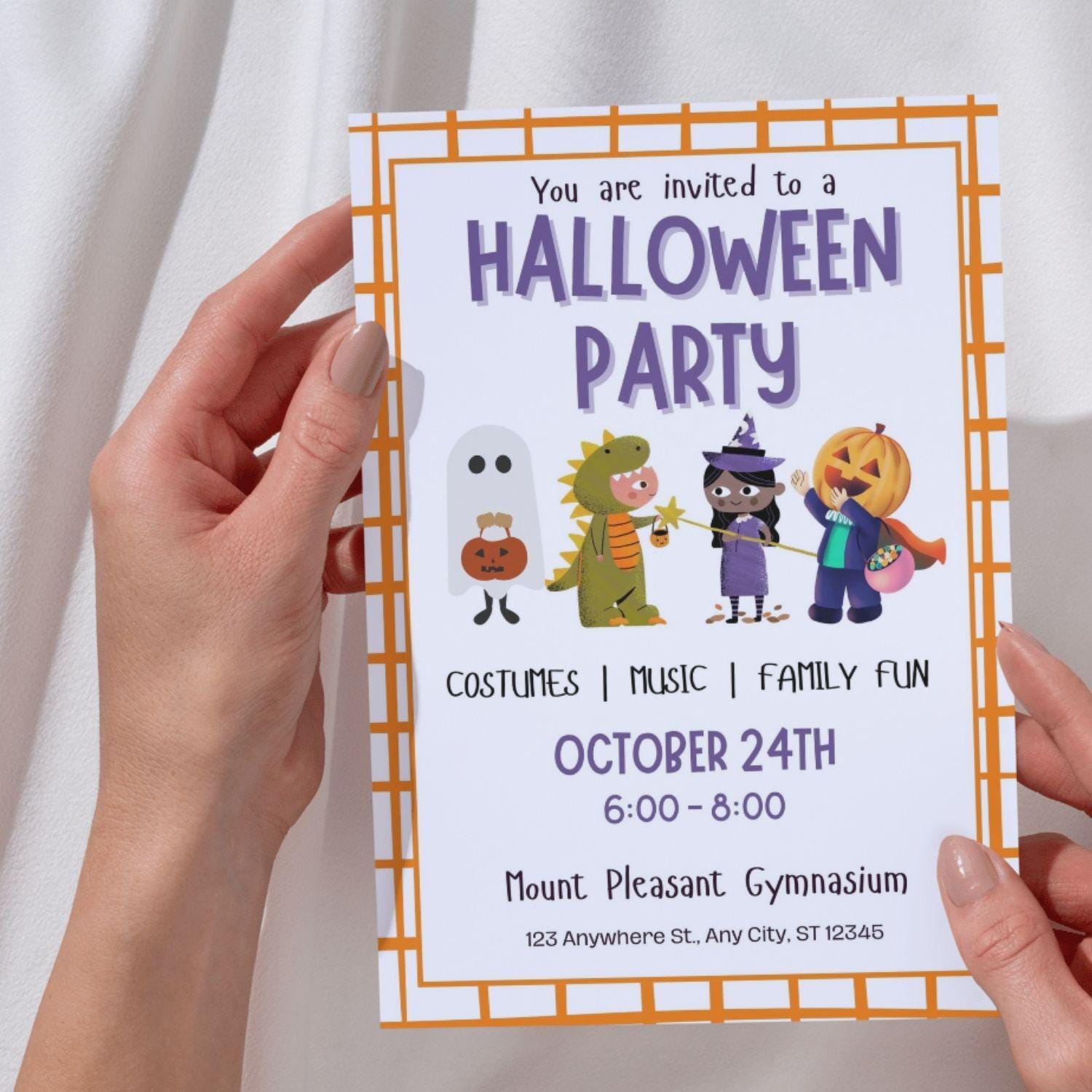 Printable Halloween Party Invitation | Printable Flyer & Poster | Editable Invitation | Halloween Party | Canva Template | Editable Template