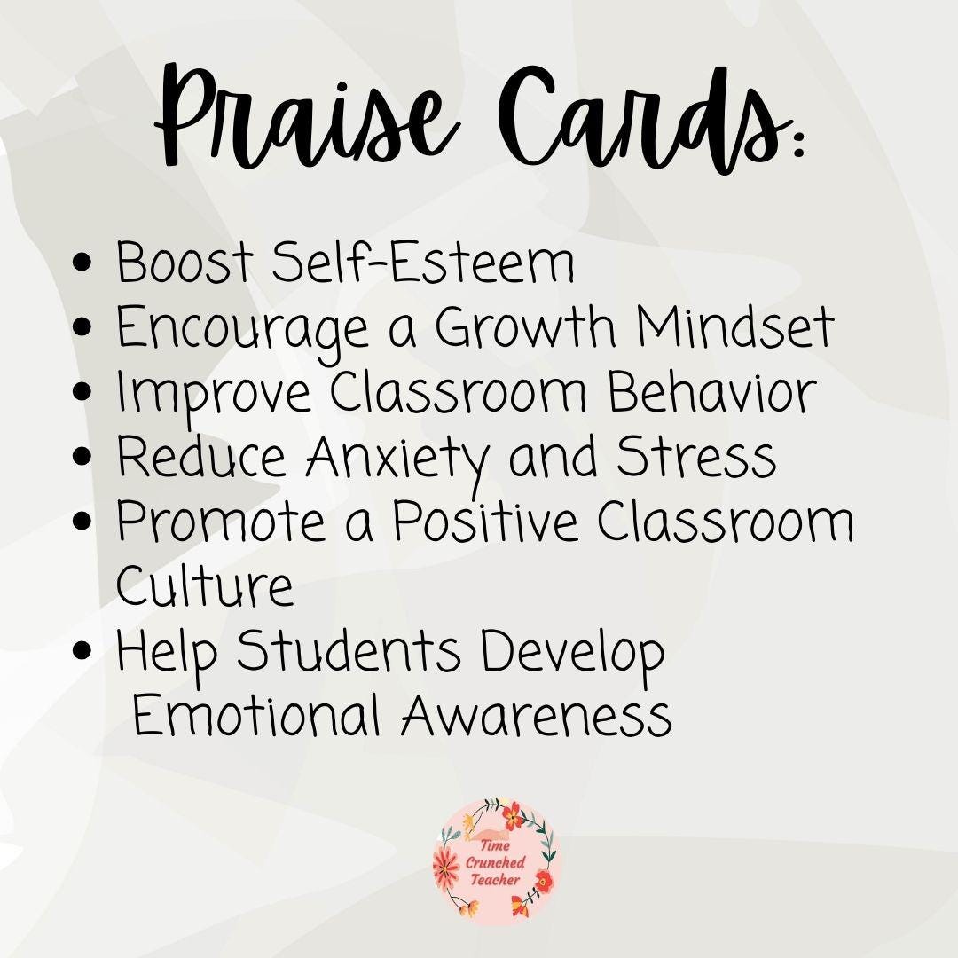 Printable Halloween Praise Cards | Positive Classroom Management Tool | Student Praise Cards | Reward Cards | Printable Brag Tags