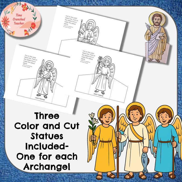 Printable Catholic School Saint Matthew Unit | Saint Study | Digital Download | Sunday School Craft | Catholic Craft